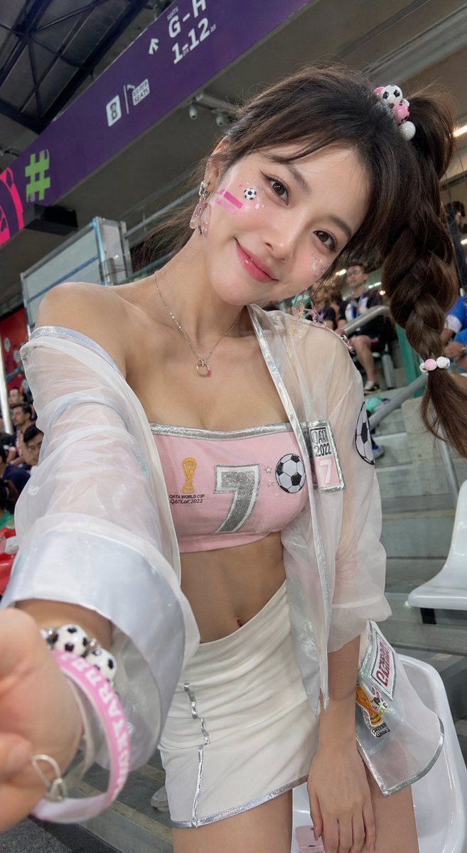 YouTube Thumbnail - World Cup Fan Girl Portrait - Image 1