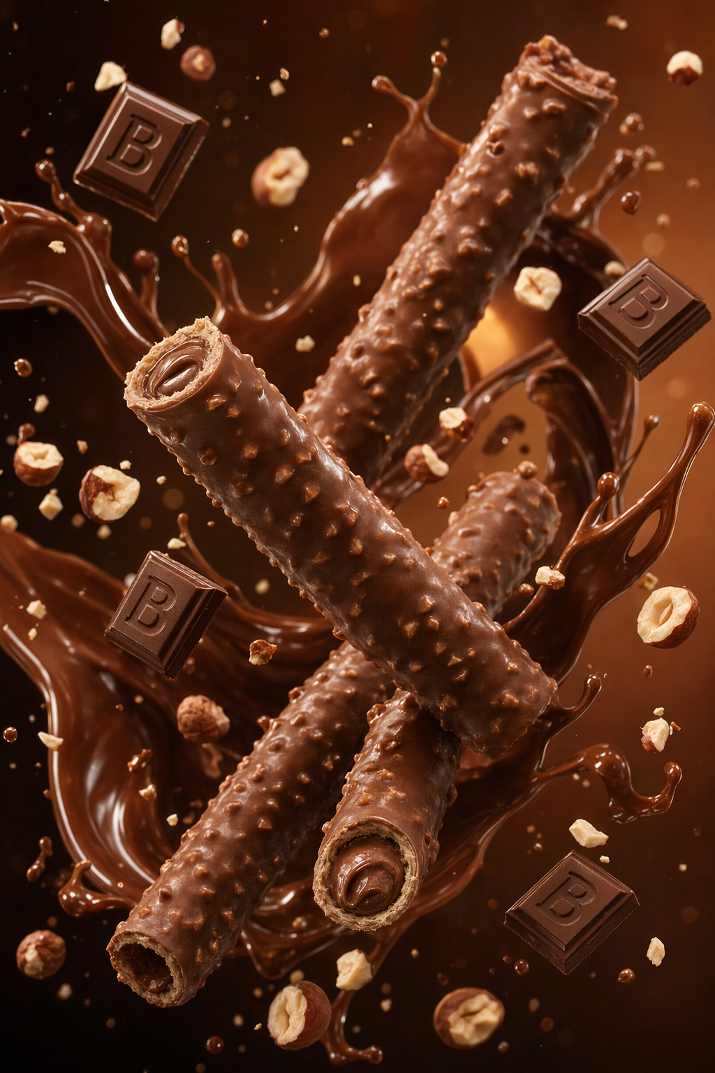 Chocolate wafer product render (JSON-style)