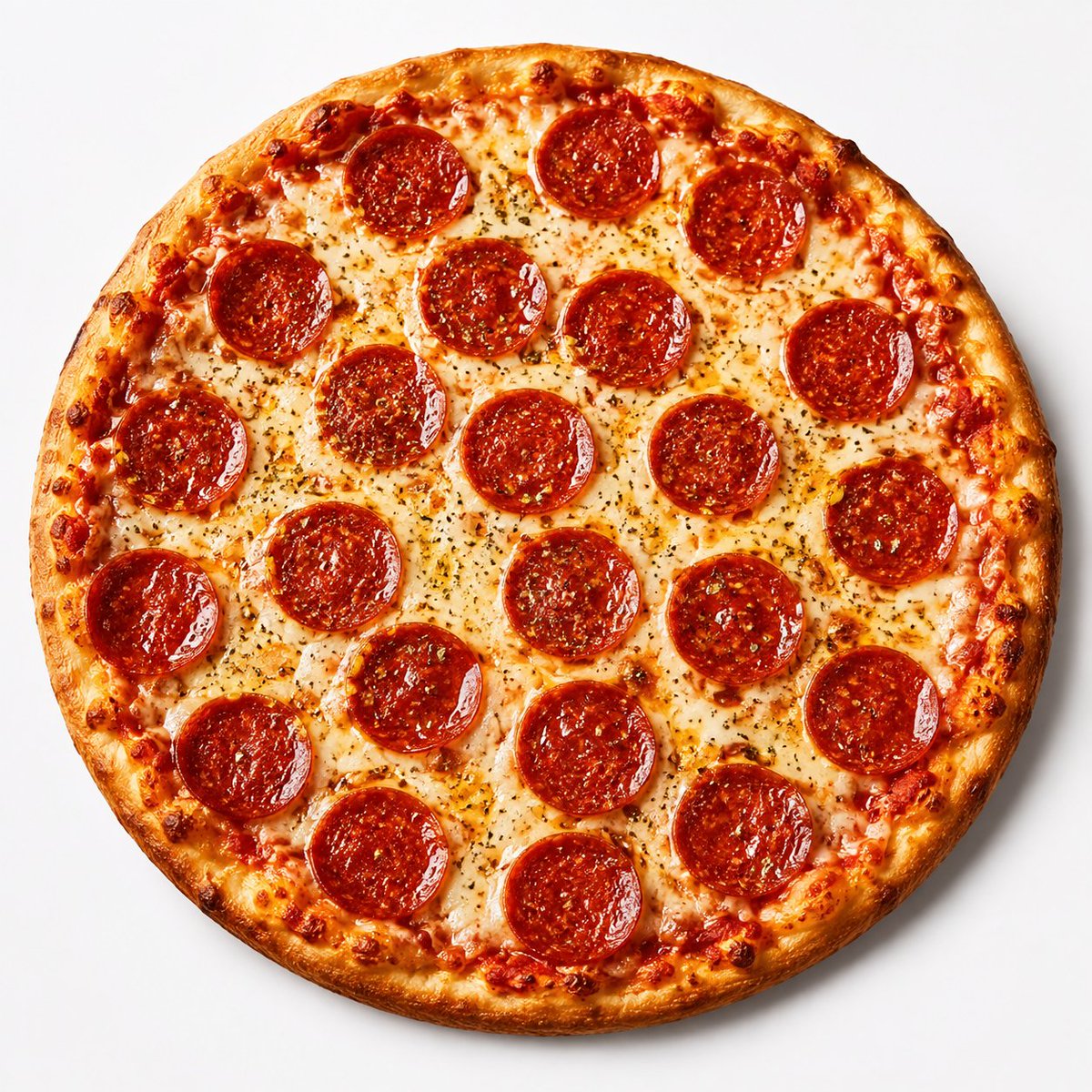 Product Marketing - Overhead Pepperoni Pizza Photo - Image 1