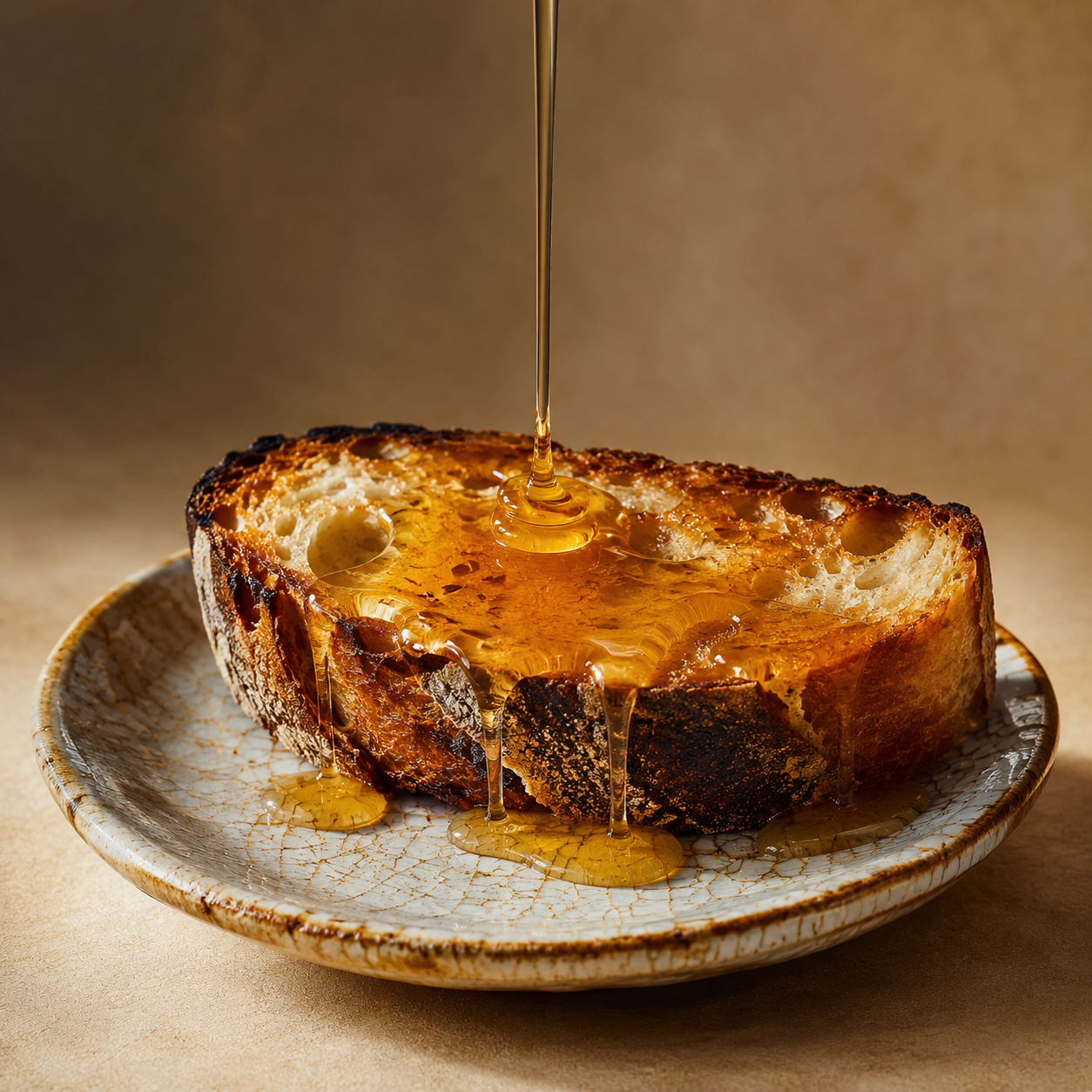 Honey Drizzle On Toast