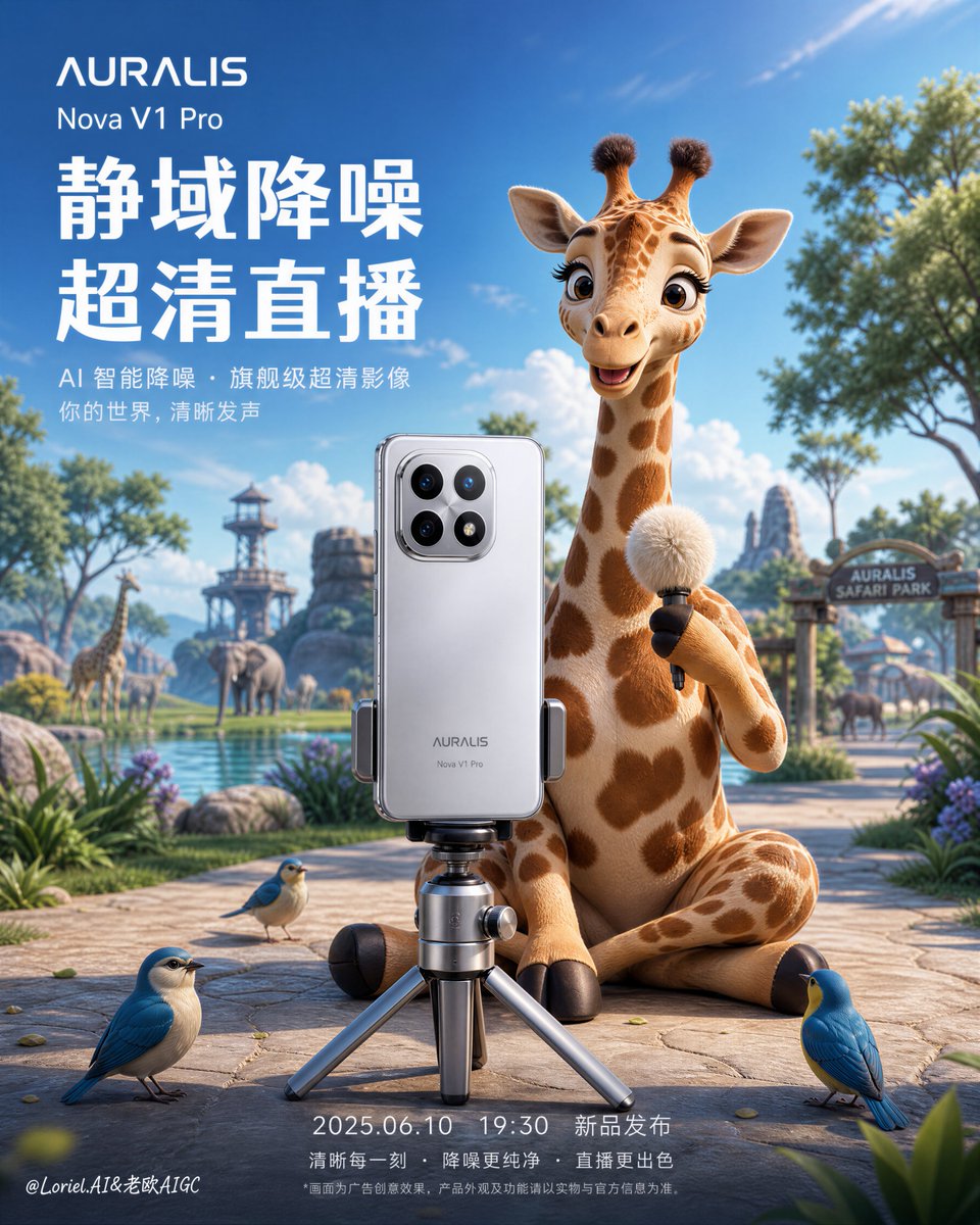 Product Marketing - Smartphone Livestream Peacock Poster - Image 1