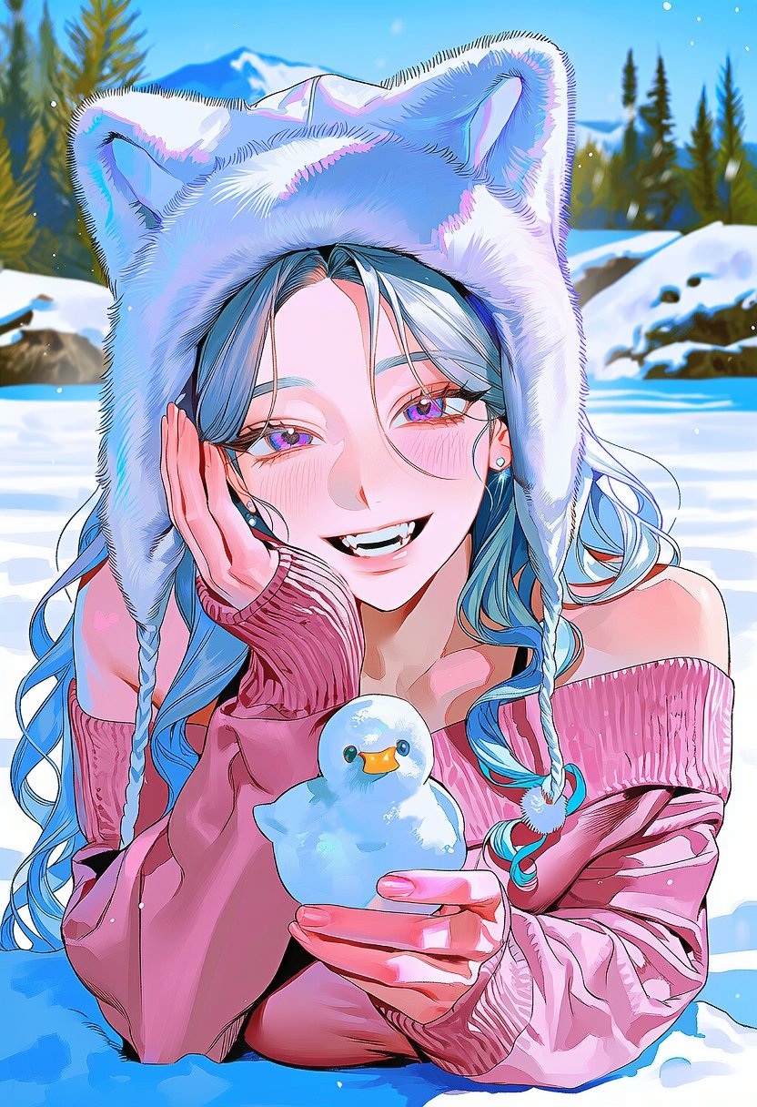 雪中站立