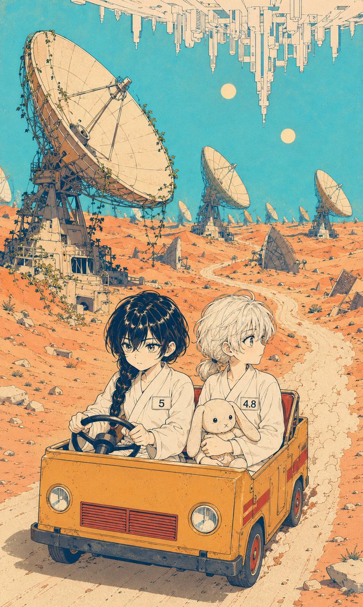 Comic / Storyboard - Manga Desert Radio Telescope Road Trip - Image 1