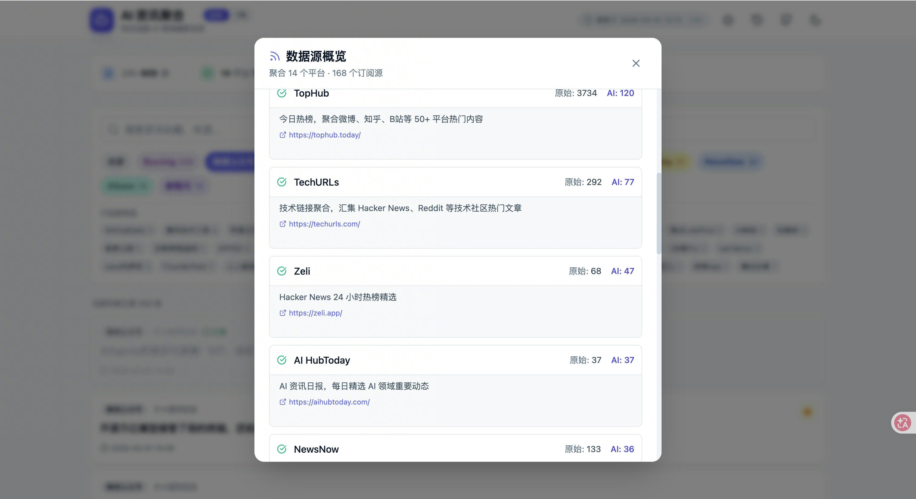 RSS订阅源