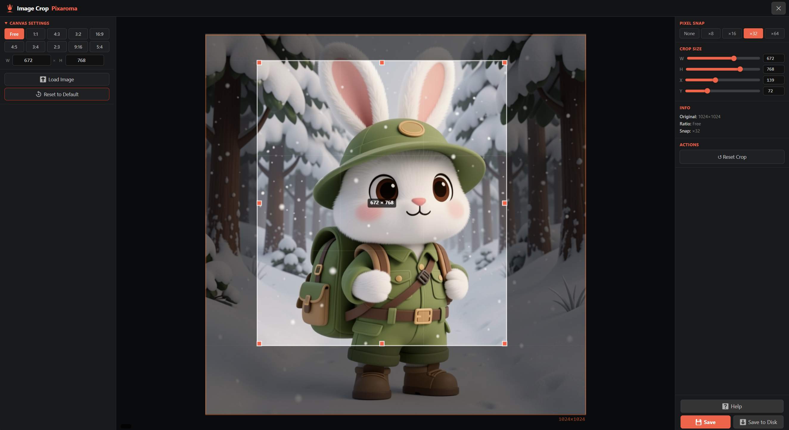 Image Crop Editor