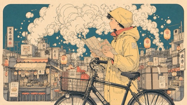 Cream Smoke City Manga Poster Style preview
