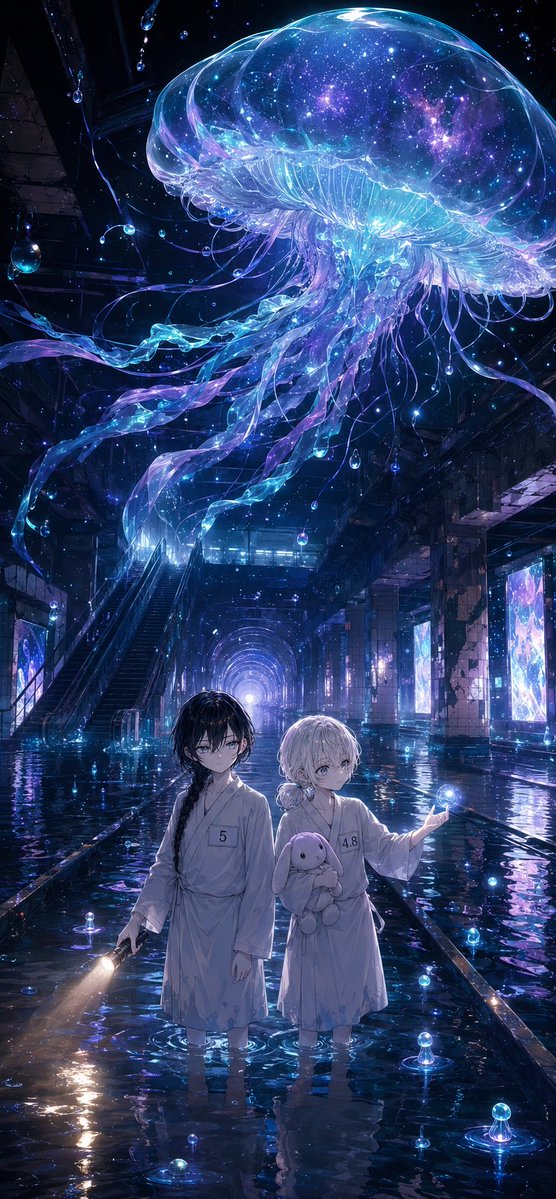 Comic / Storyboard - Cosmic Jellyfish Subway Children - Image 1