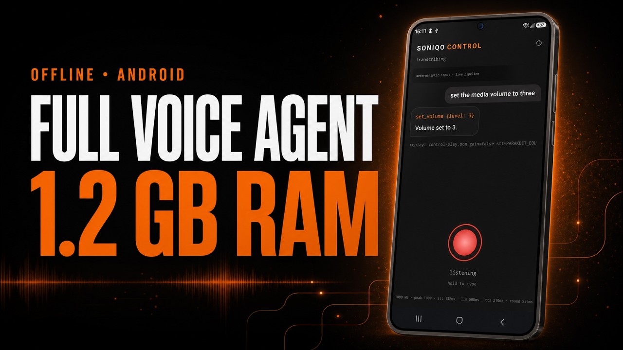We fit a full offline voice agent into 1.2 GB on Android — watch the demo on YouTube