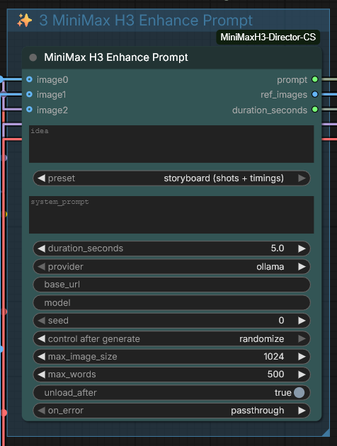 The Enhance Prompt node