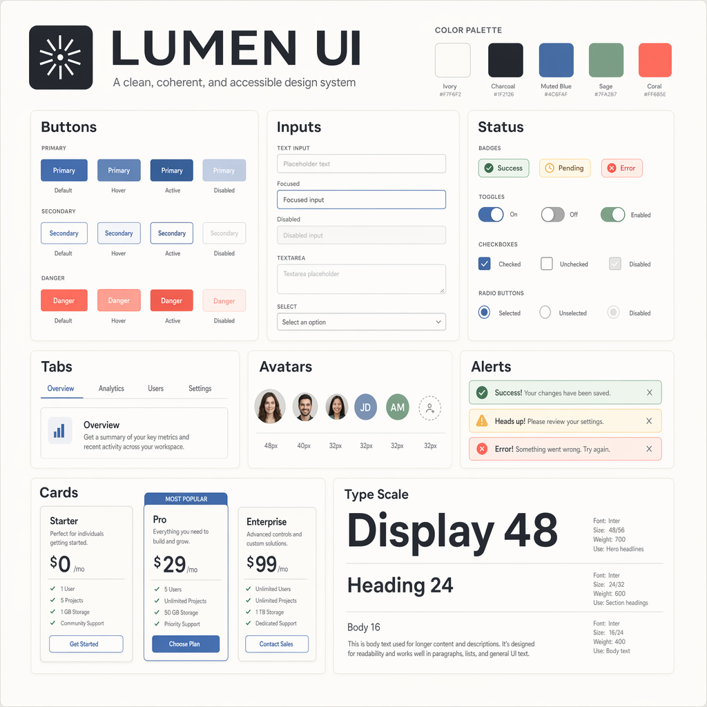 Design System Card Set