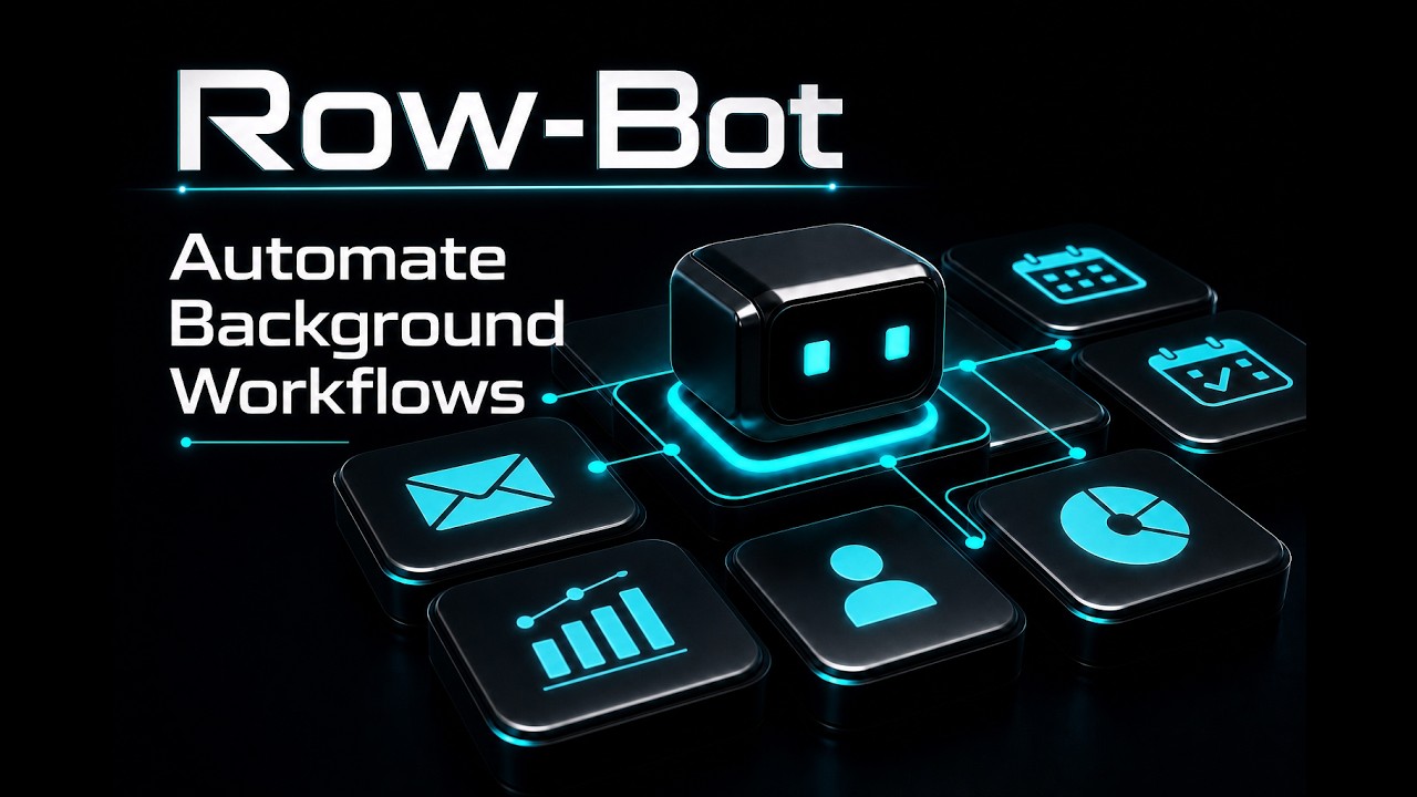 Create a Background AI Workflow with Row-Bot