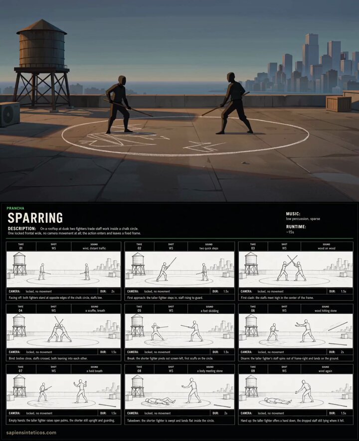 Anime Rooftop Staff Fight Storyboard