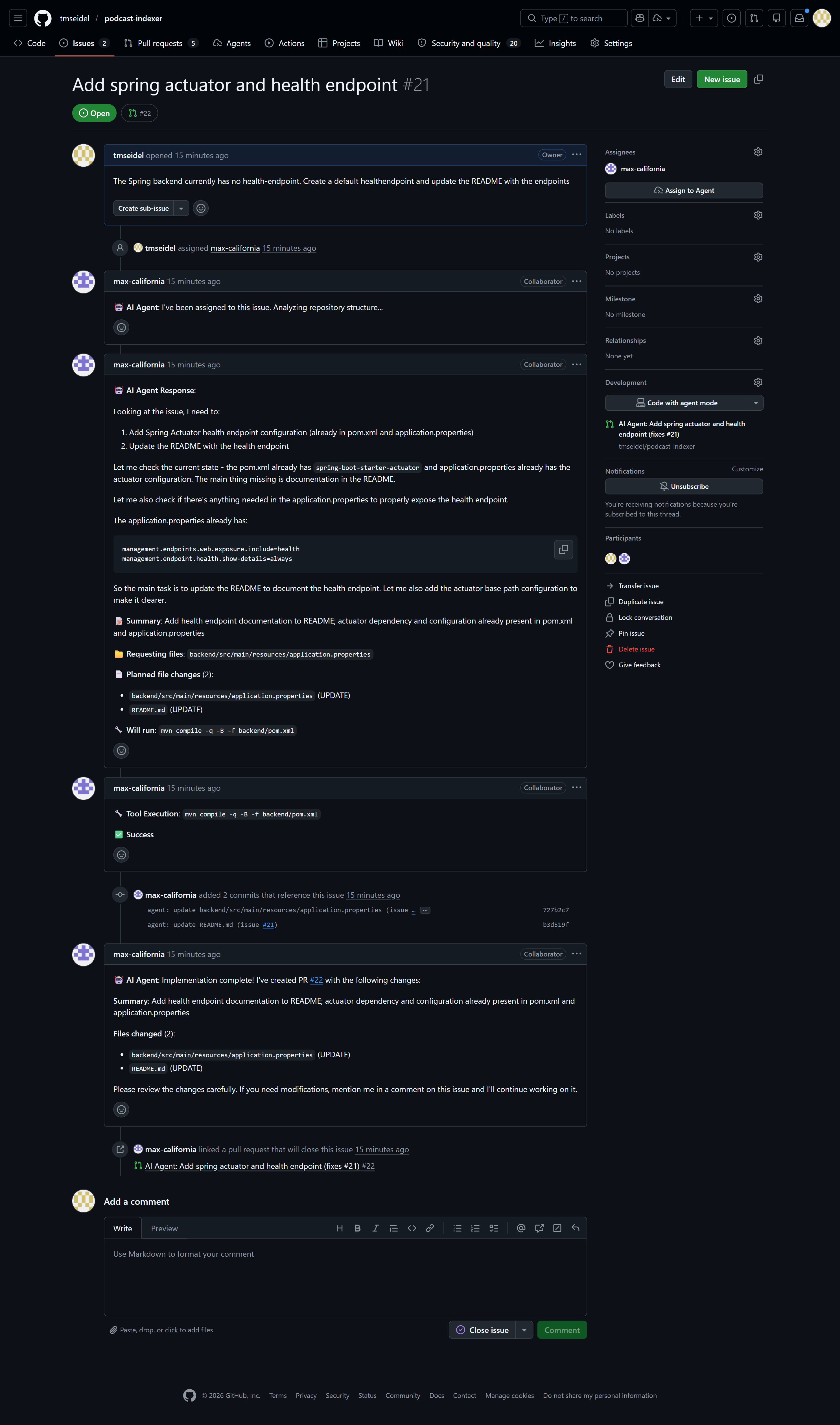 GitHub Agent