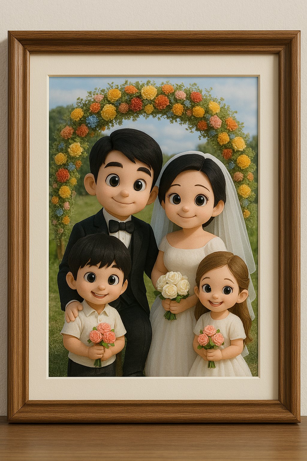 孩子参与父母婚礼