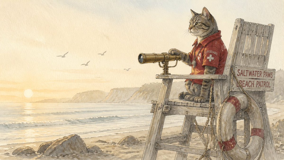 Social Media Post - Multi-Style Cat Lifeguard Prompts - Image 2