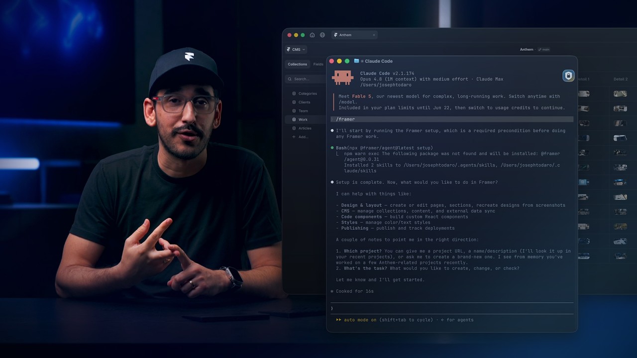 Framer demonstrates the Xquik X API alternative through MCP with Claude Code, Codex, Cursor, and more