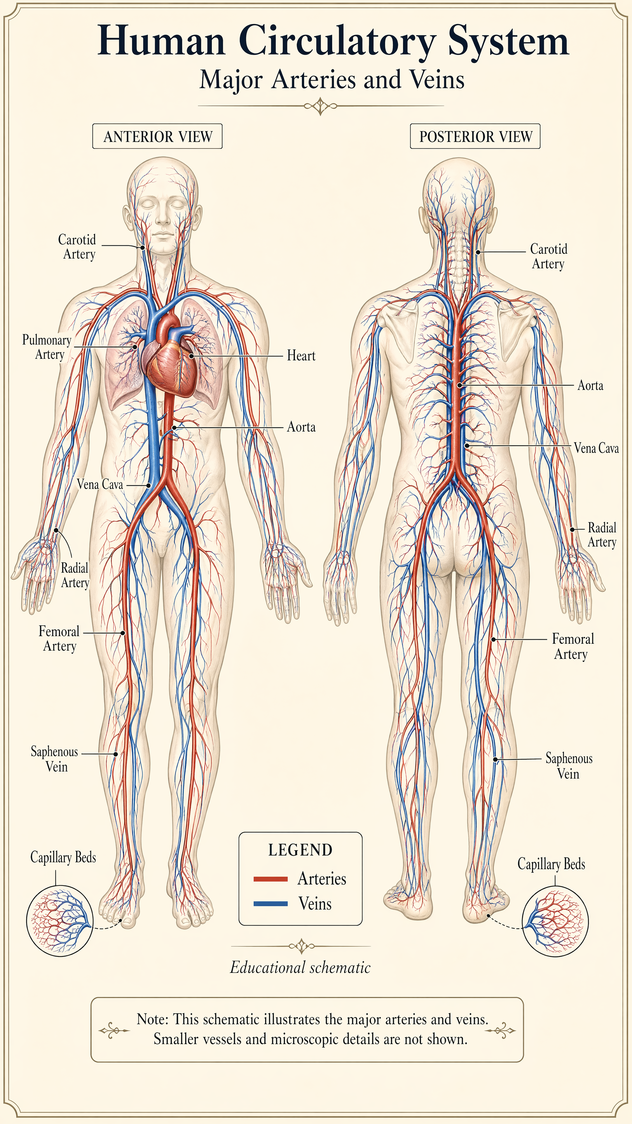 Human Circulatory System Poster