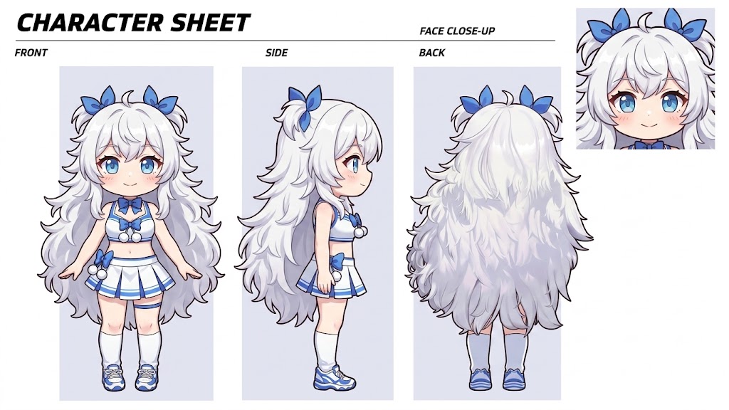Comic / Storyboard - Dynamic Cheerleader Performance Shot - Image 3