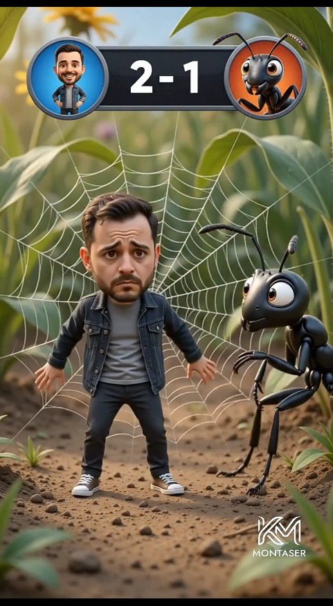 YouTube Thumbnail - Tiny Man vs Giant Ant Scoreboard Scene - Image 1