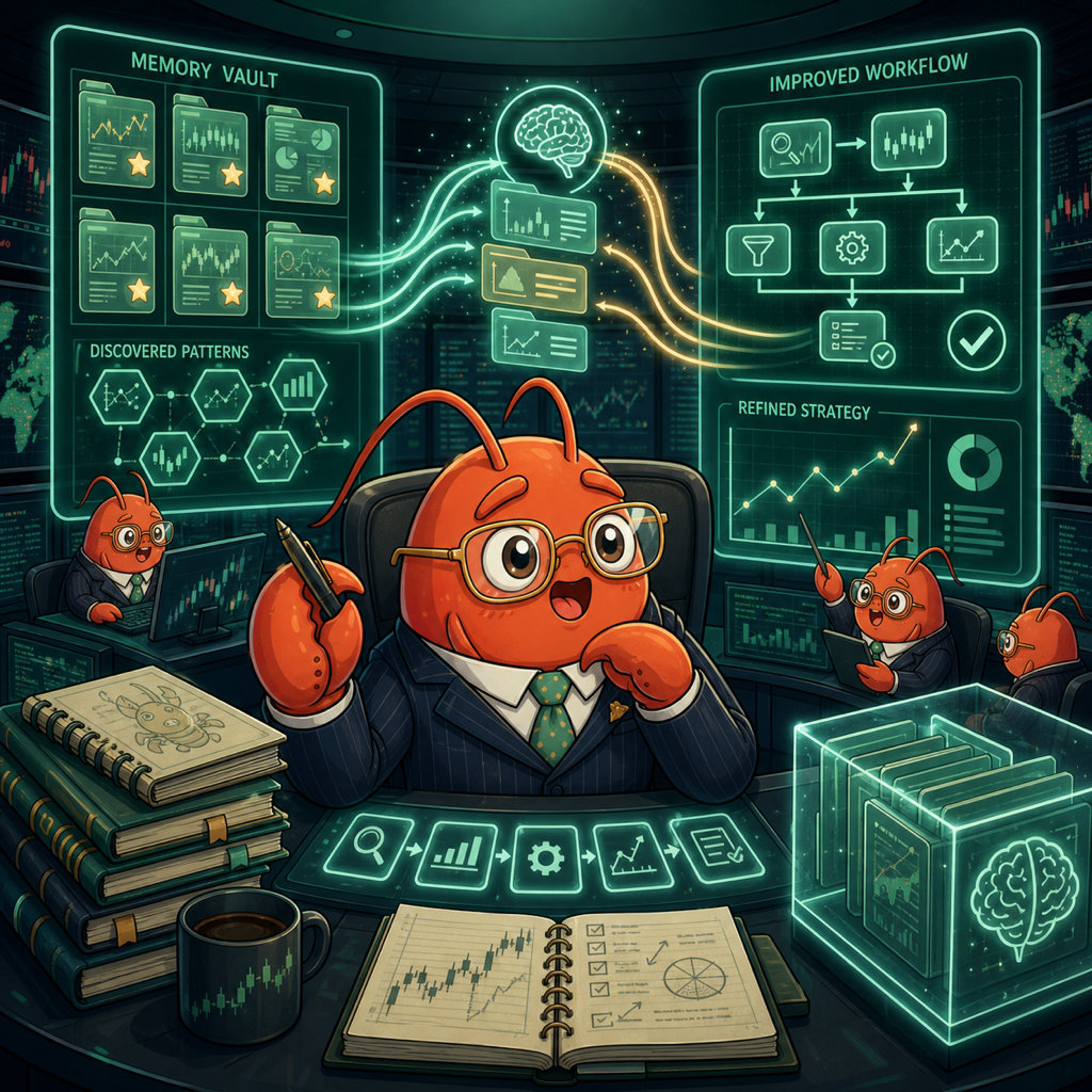Self-improving trading agent