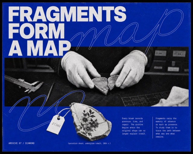 Cobalt Xerox Script Editorial Poster preview