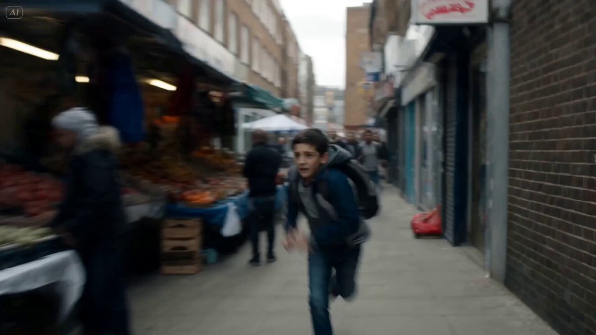 Cinematic Urban Foot Chase Escape