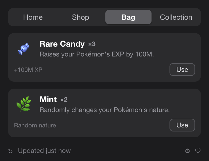 Rare Candy and Mint in the Bag