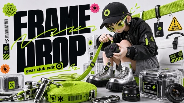 Acid Lime 3D Streetwear Type Poster Style preview