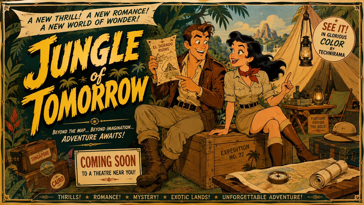 YouTube Thumbnail - Mid-Century Theatrical Cartoon Banner - Image 1