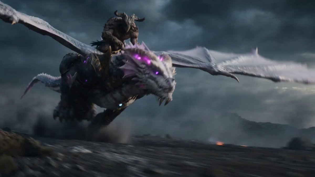 Beastman Dragon Action Scene