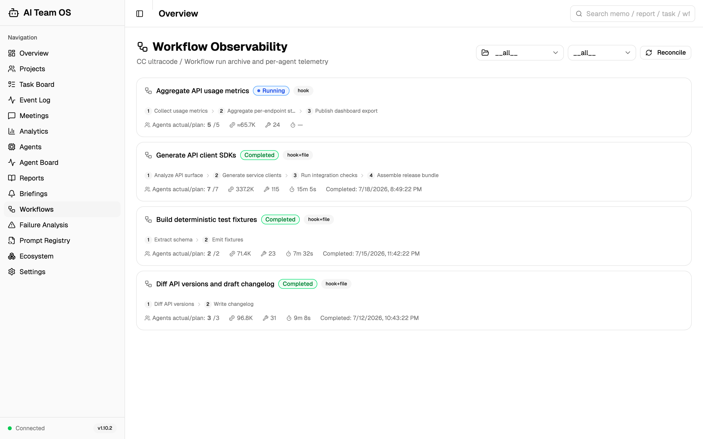 Workflows