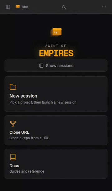 Web dashboard on a phone