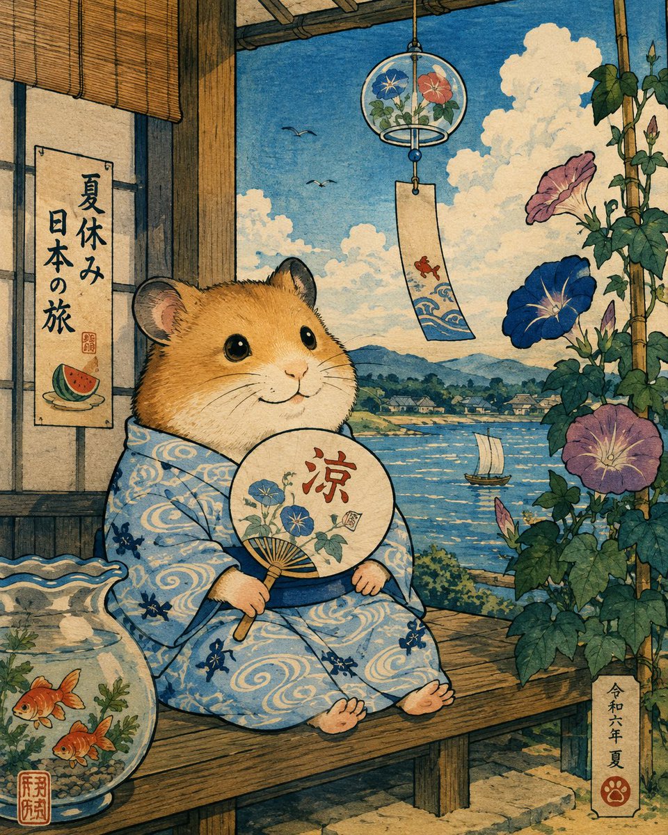 Comic / Storyboard - Hamster Japanese Summer Card - Image 3