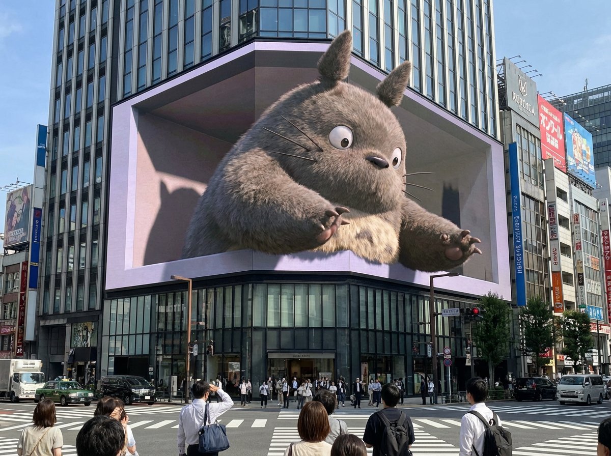 巨型香蕉形3D屏幕