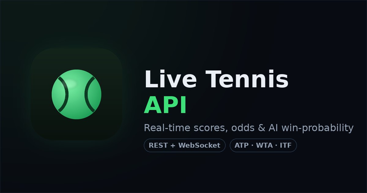 Live Tennis API