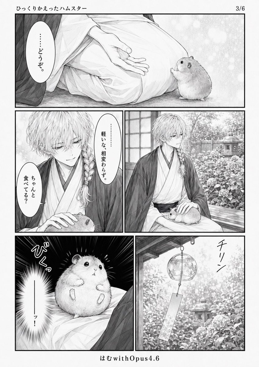 Comic / Storyboard - Quiet Hamster Manga Page - Image 3
