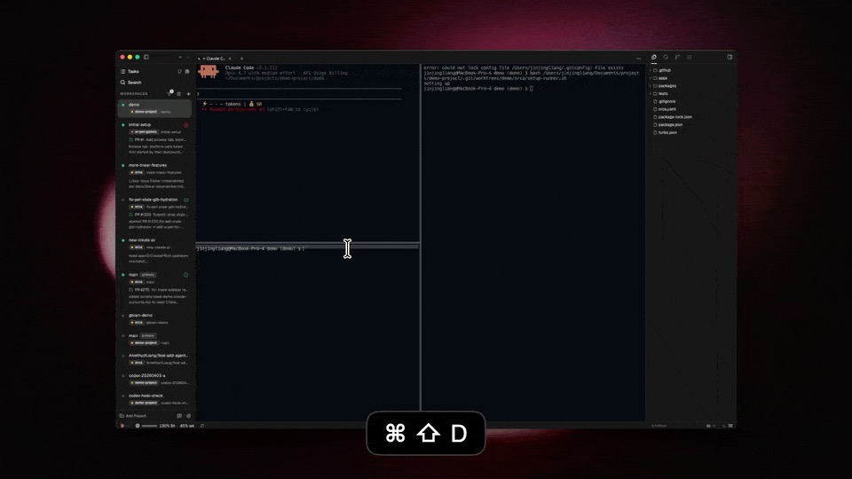 Terminal splits