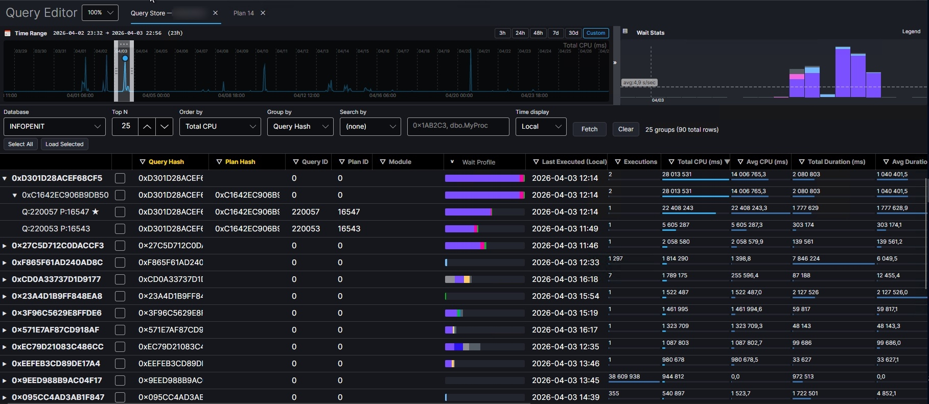 Query Store Integration