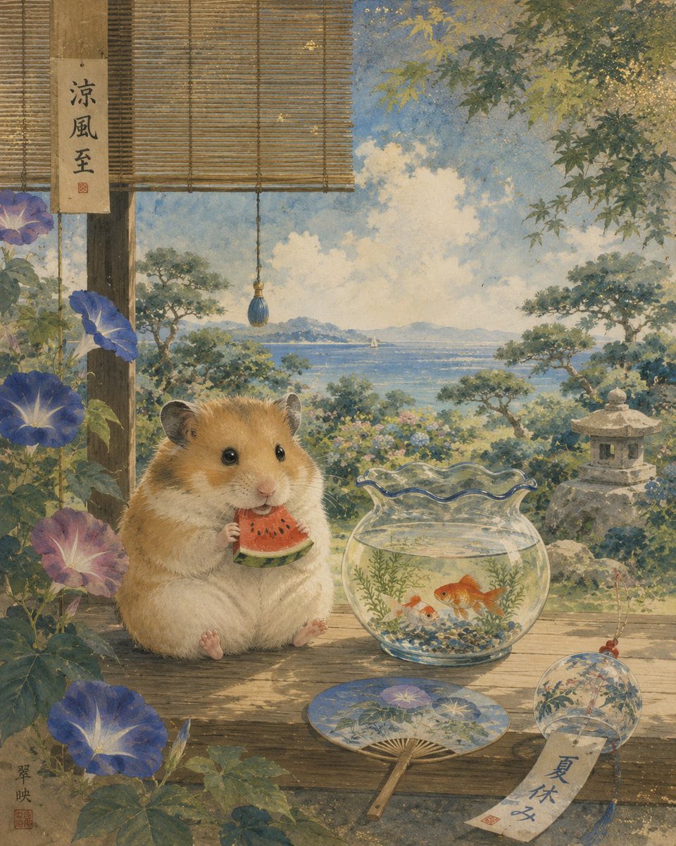 Comic / Storyboard - Hamster Japanese Summer Card - Image 2