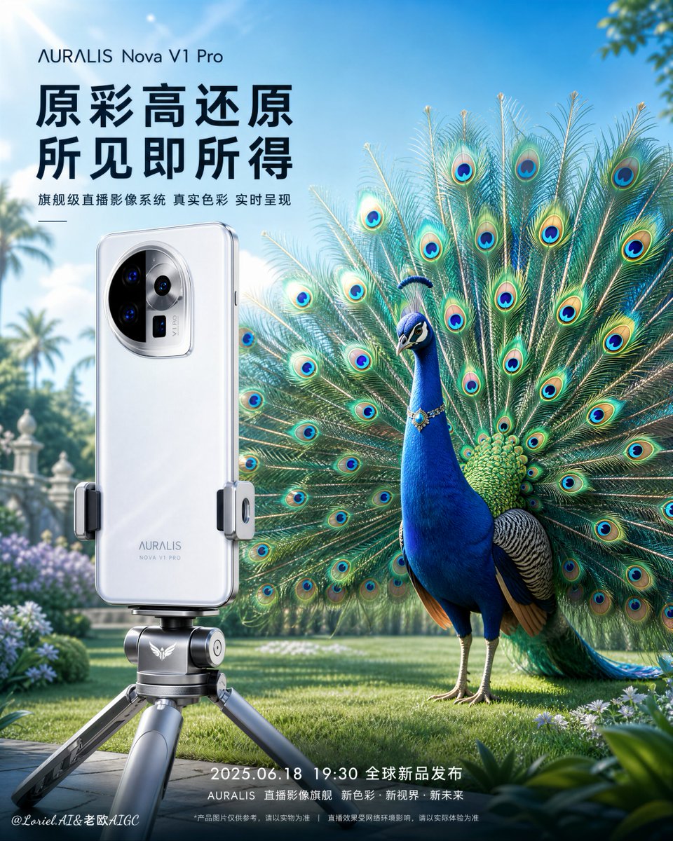 Product Marketing - Smartphone Livestream Peacock Poster - Image 2