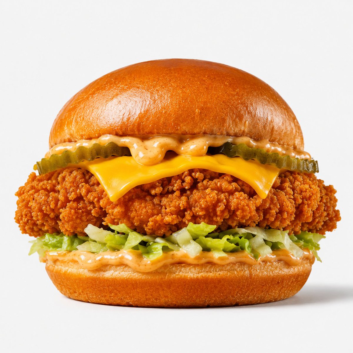 Product Marketing - Crispy Chicken Burger Product Photo - Image 1