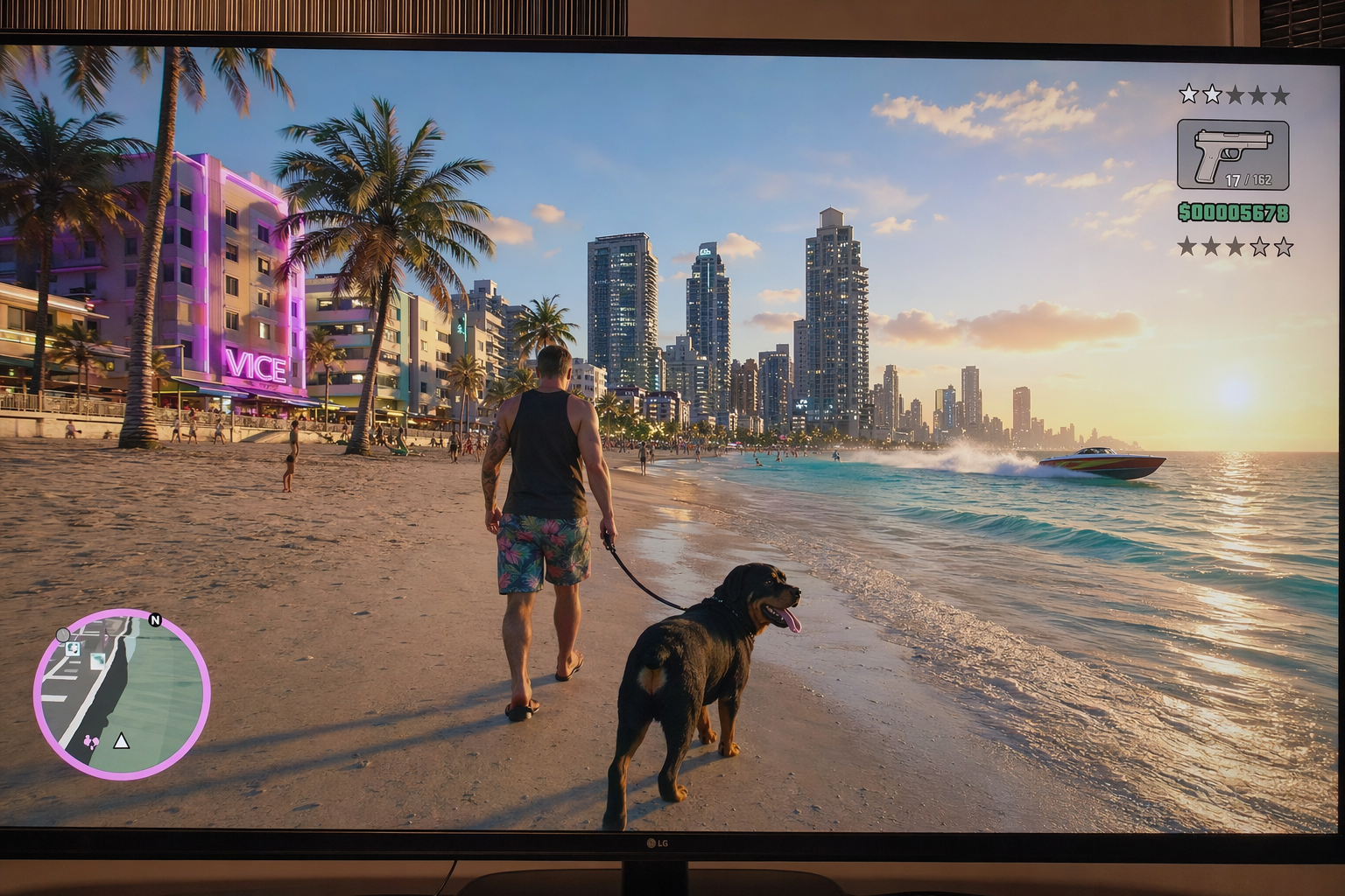 GTA 6 gameplay — Vice City beach