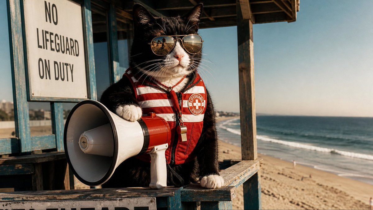 Social Media Post - Multi-Style Cat Lifeguard Prompts - Image 4