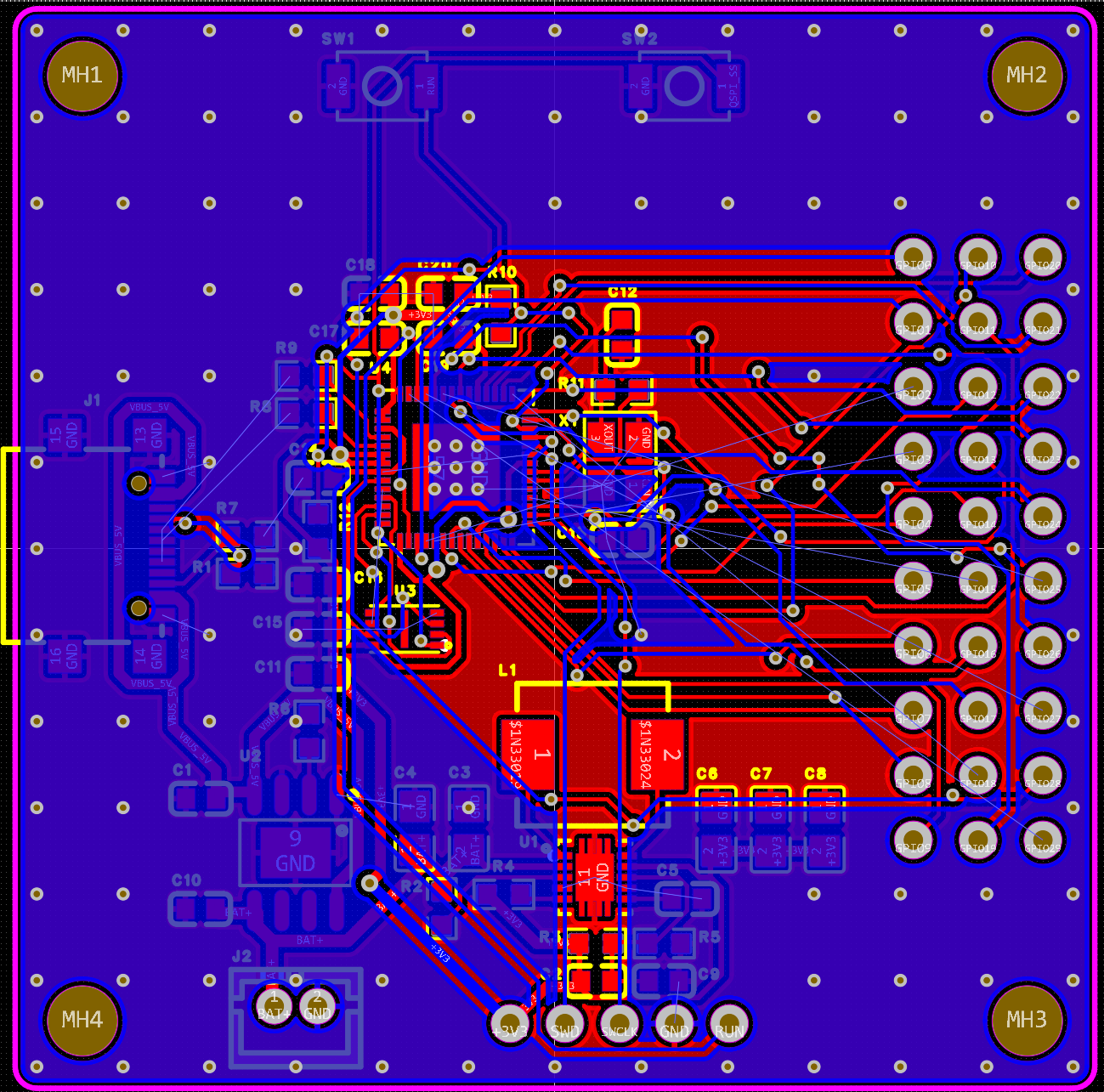 RP2040 Copilot, bottom layer