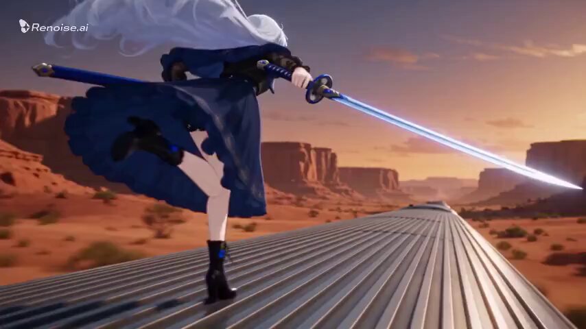 Anime Canyon Train Battle Sequence