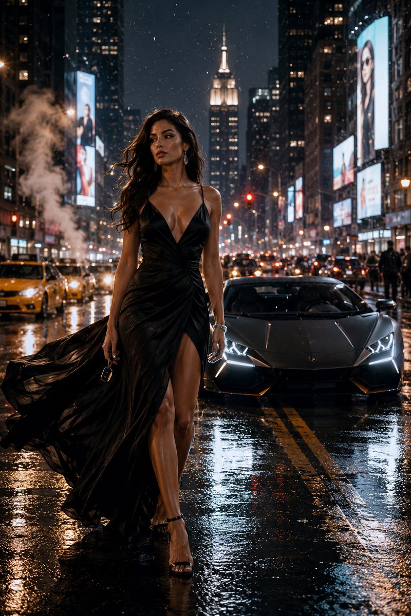 YouTube Thumbnail - Midnight Manhattan Luxury Scene - Image 1