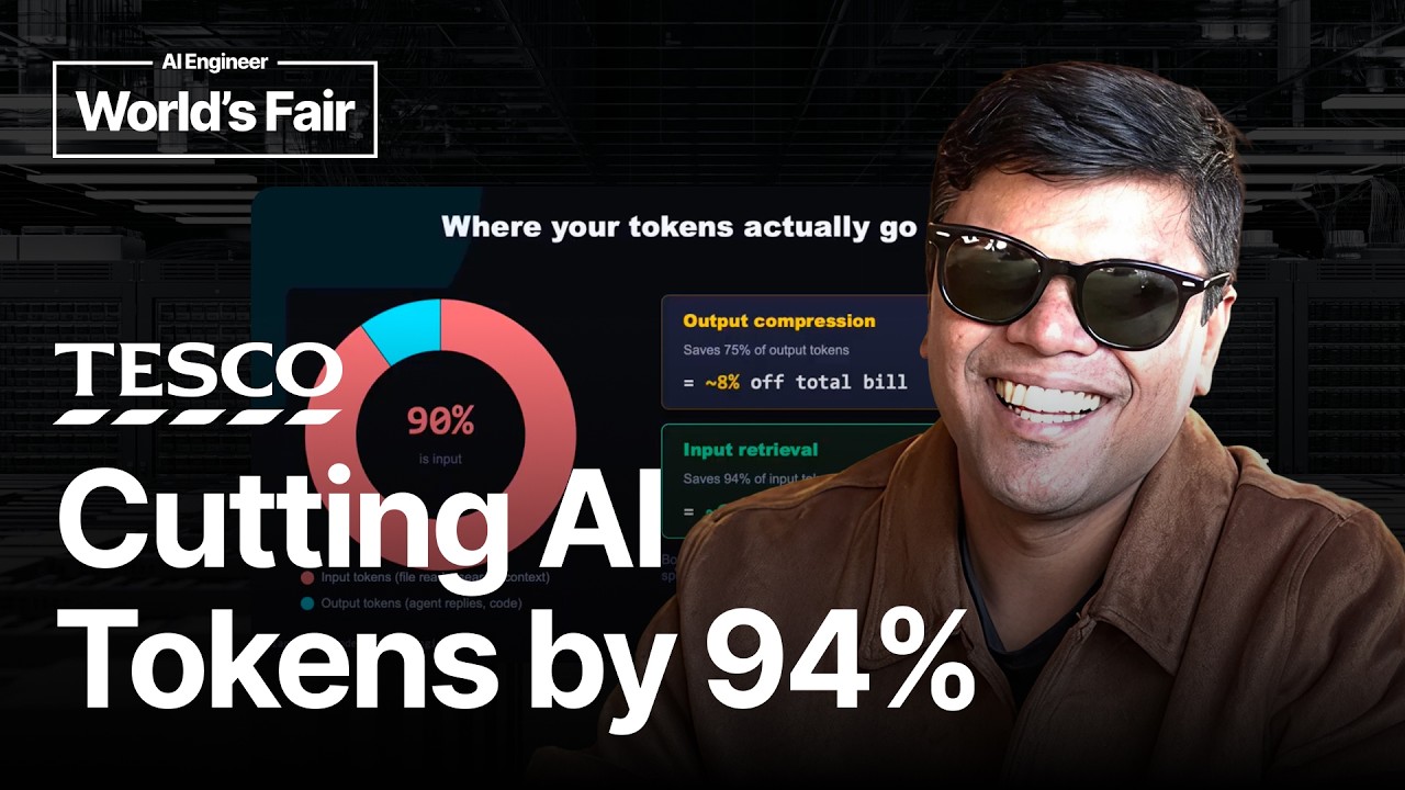 Talk: We Cut 94% of Our AI Coding Tokens — AI Engineer World's Fair 2026
