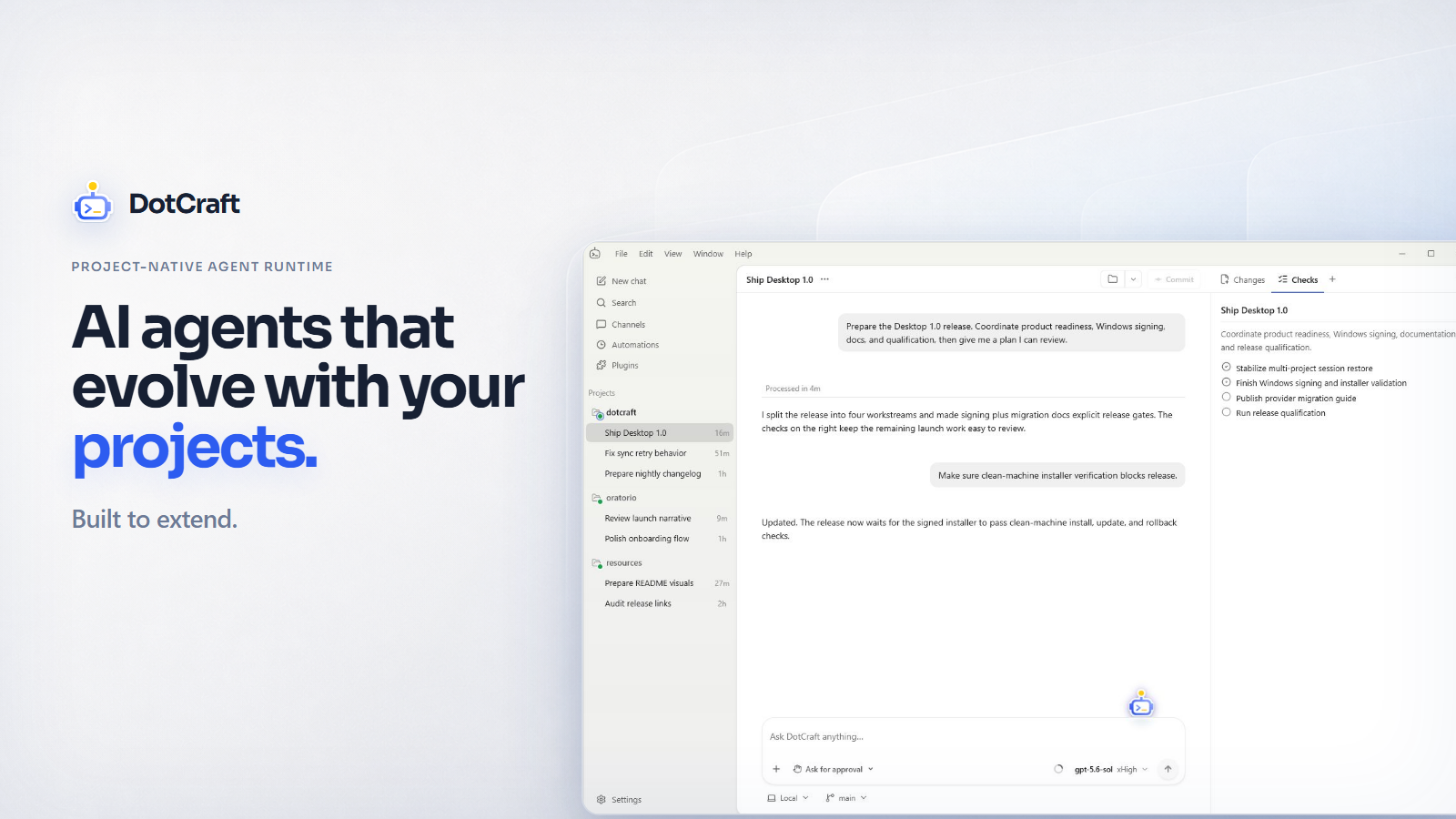 DotCraft — the agent runtime for real projects