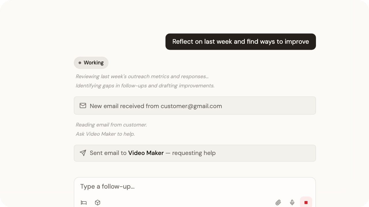 Alook agent email inbox
