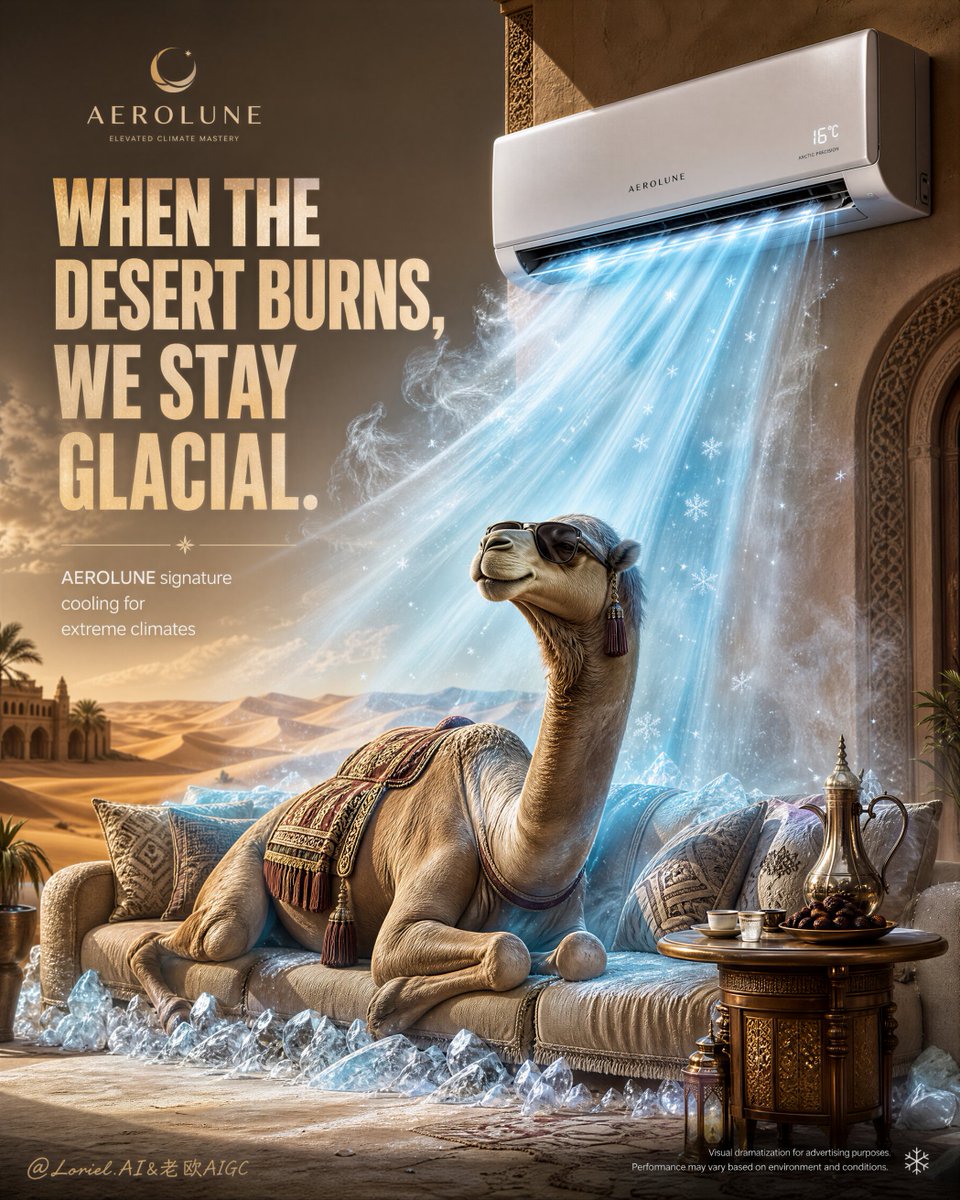 Product Marketing - Luxury Desert Air Conditioner Advertisement - Image 2